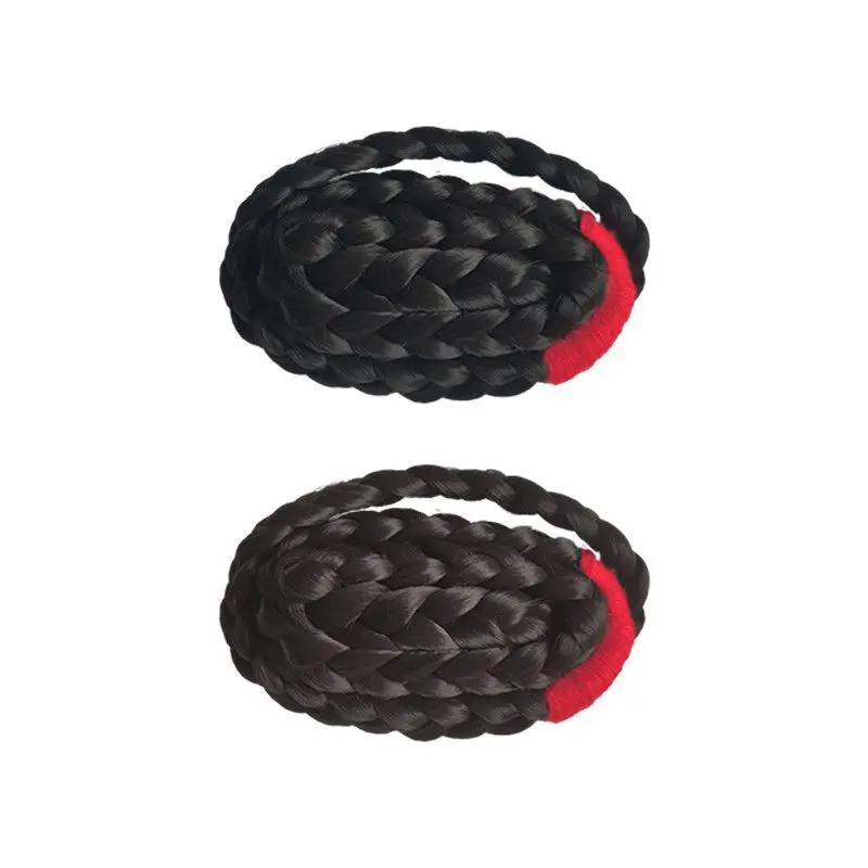women Ancient wig, Korean drama Queen Cheorin Twists braid dished hair female long hair Korean Ancient wig braided hair