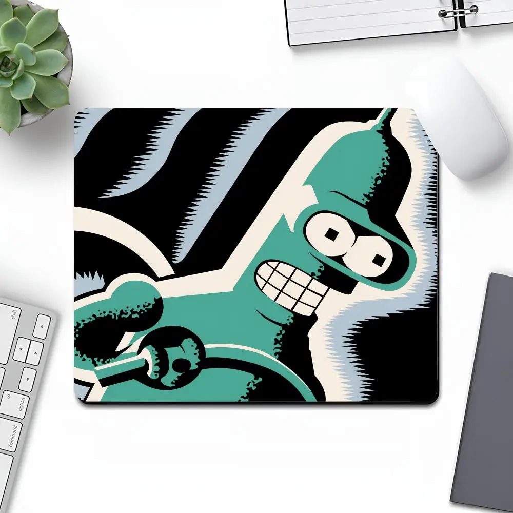 Anime F-Futurama Mouse Pad Small Office Table Mats Computer Accessories Washable Non-slip Rubber with Precision Lock Edge