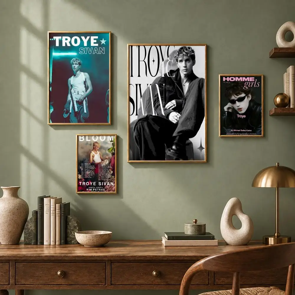 Trending Singer T-Troye SivanS Poster HD Self-Adhesive No Residue After Removal Ideal for All Kinds of Wall Decor