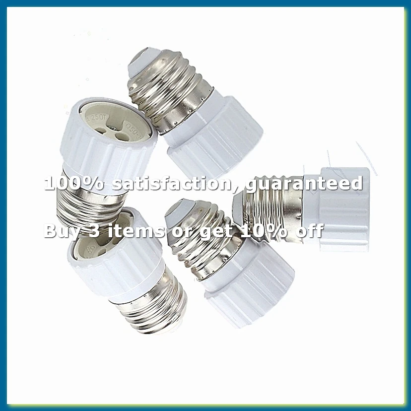 E27 to GU10 Lamp Light Bulb Base Socket Converter Adaptor 5 pack-A56M