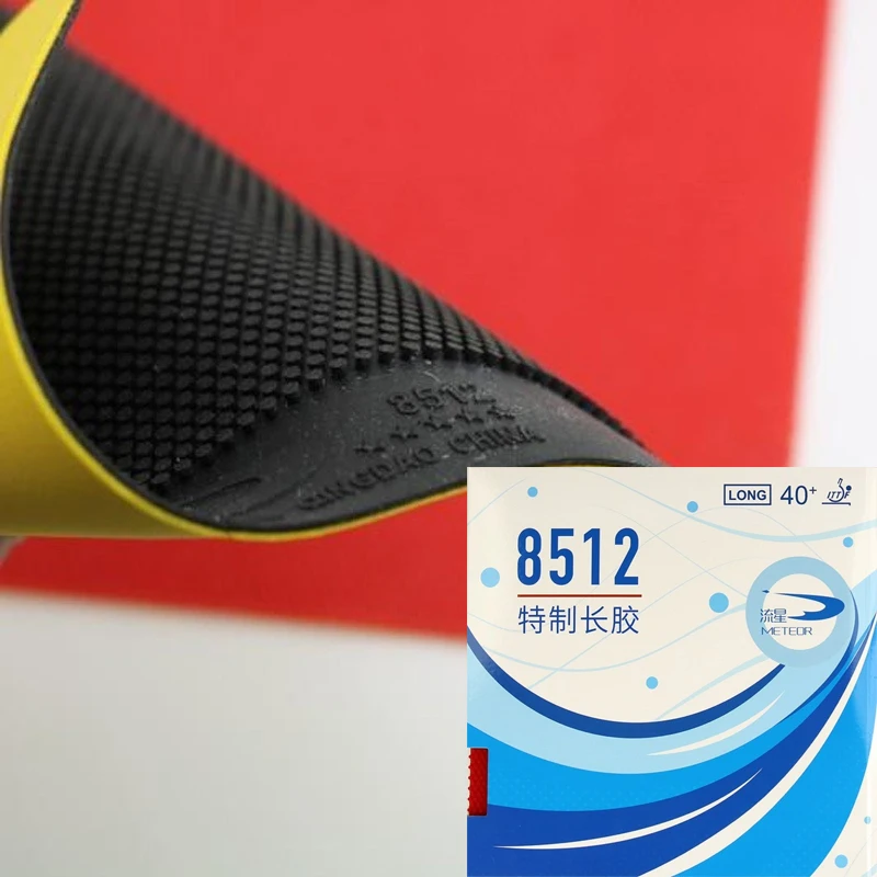 

METEOR 8512 Резина для настольного тенниса с длинными шипами, одобренная ITTF, резиновый лист для пинг-понга, тонкая губка 0,5 мм для защиты от тонуния