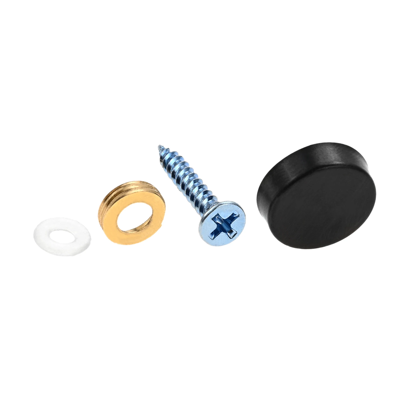 40 conjuntos de parafusos de espelho 16mm 304 aço inoxidável engrossar unhas de espelho com tampas decorativas cobre anúncios placa de publicidade decoração