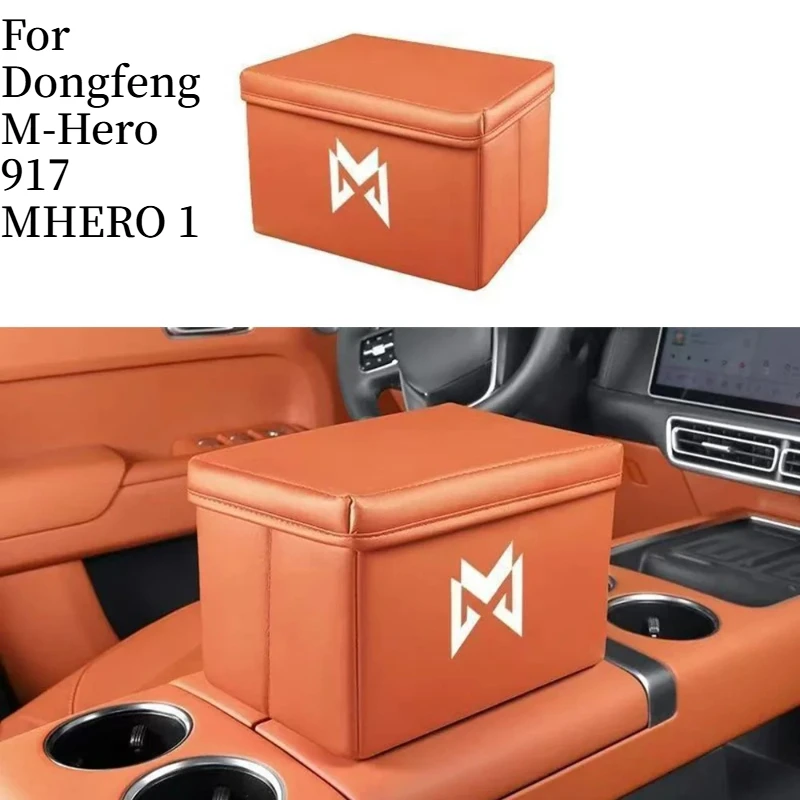 Car Folding Garbage Bin Multifunctional Storage Box Interior Organizer For Dongfeng M-Hero 917 MHERO 1 Auto Accessories