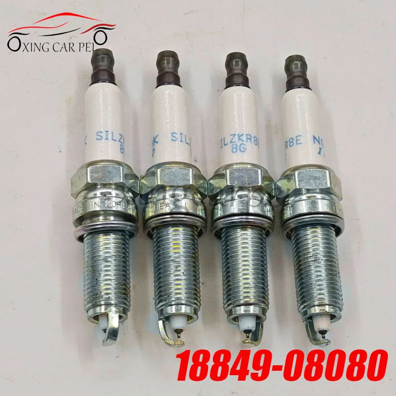 4-6 unidades 18849-08080 vela de ignição SILZKR8E8G 1884908080   SILZKR8E8G adequado para peça automotiva HYUNDAI KIA