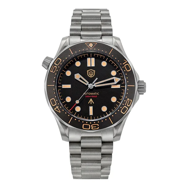 Watchdives WD007 V4 42 mm Uhr SL3001 Automatikwerk Titan NTTD Armbanduhr gewölbtes Saphirglas C3 Super Luminous Watch