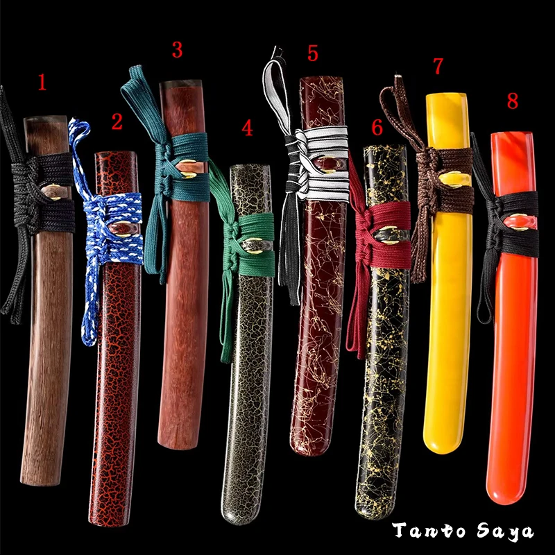 

33CM Wooden Saya For Tanto,Hardwood Lacquered,Short Japanese Sword Katana Sheath,Swords Blade Storage Covers,Colors For Choice