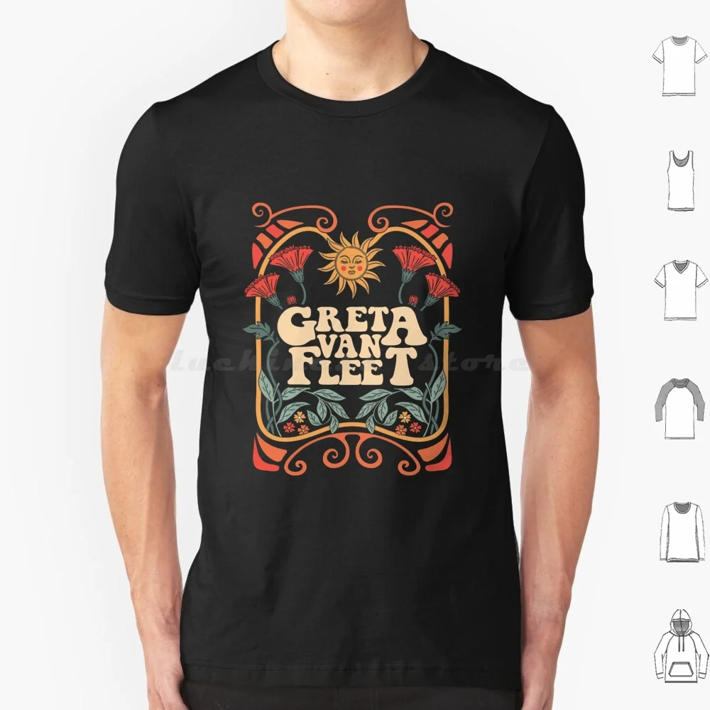 Greta Van Fleet Rock Band Boho Vintage Musician T Shirt Cotton Men Women DIY Print Greta Van Fleet Band Boho Vintage Musician