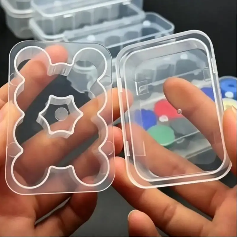 3/5/7/10ml Medizinflaschen-Aufbewahrungsbox Transparente Kunststoff-Fläschchen-Organizer Aufbewahrungskoffer Medikamenten-Dispensierboxen – Detail 6