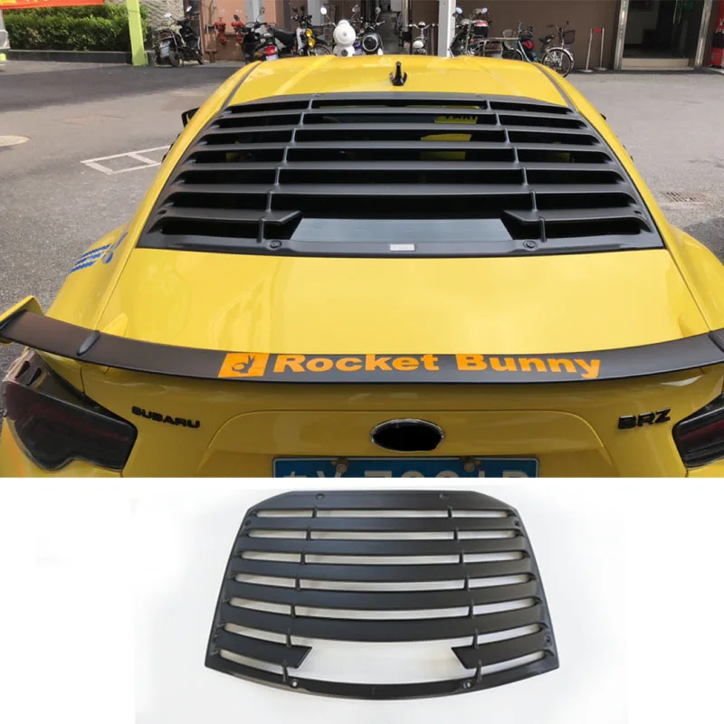 

Car Rear Window Louver Top Wing Spoiler Rear Sun Shade Blinds For Toyota GT86 86 Subaru BRZ TRD Air Outlet Diffuser Shutter