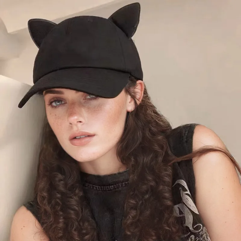 Cute cat ear octagonal hat,retro British solid color artist hat,outdoor leisure sports beret,suitable for all seasons,adjustable