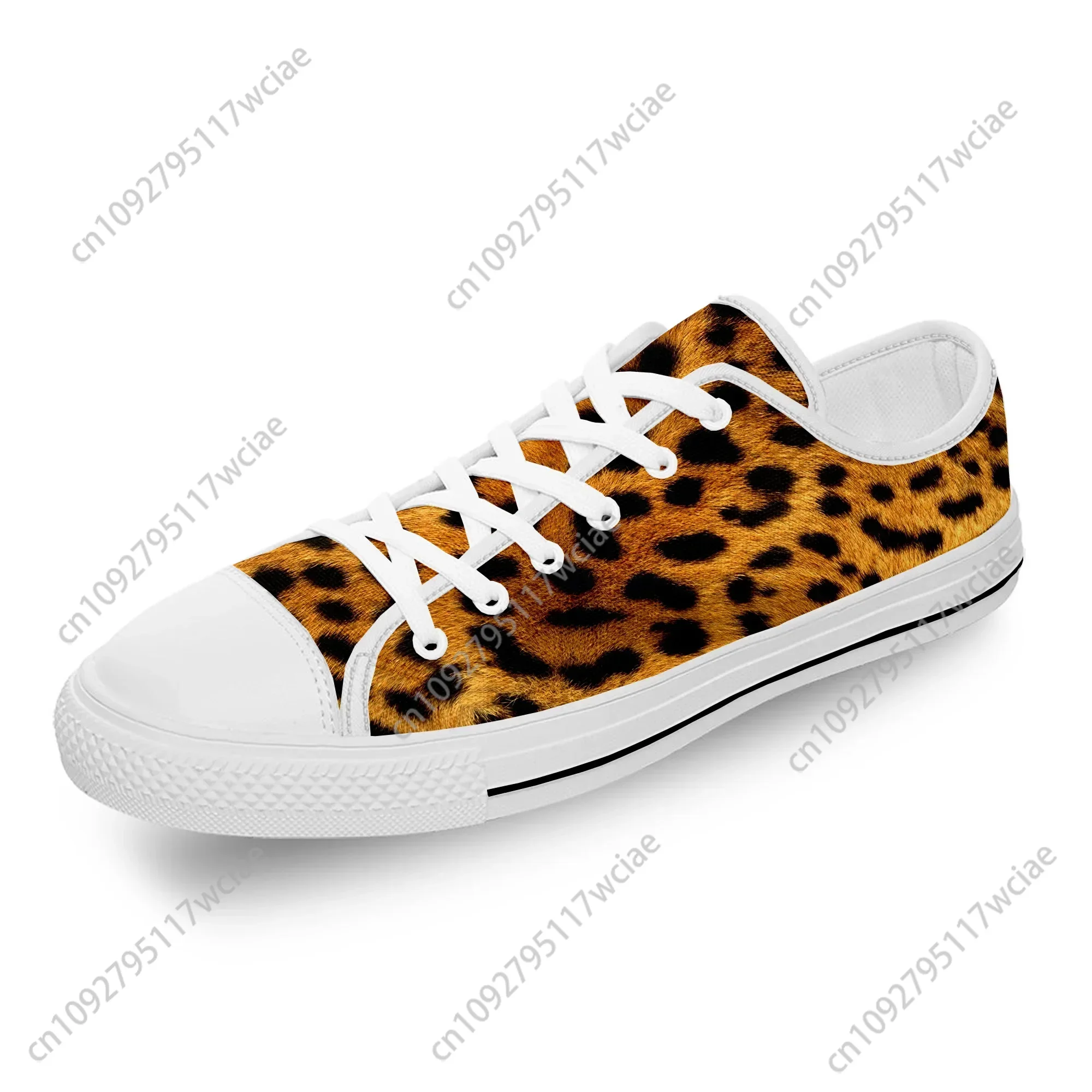 

Эстетические белые тканевые модные низкие парусиновые туфли с леопардовым принтом, мужские и женские легкие дышащие кроссовки