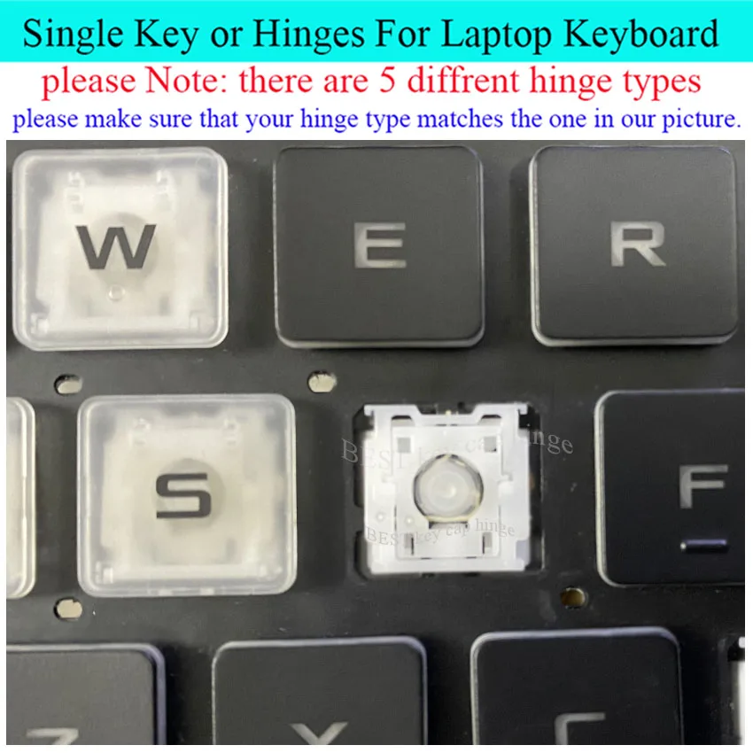 Single Keyboard Key hinge Rubber For Asus TUF Gaming A15 F15 FA507 FX517 FA507R FX507 FA607 FX607 FX617 FX707 FX507R keycap