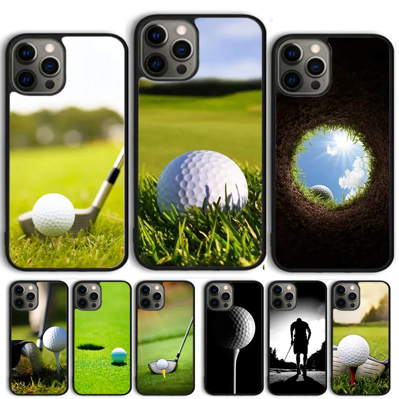 Funda para Teléfono con Diseño de Campo de Golf para iPhone 17 Air 14 15 16 13 12, Carcasa para Apple 14 15 16 Pro Max Plus
