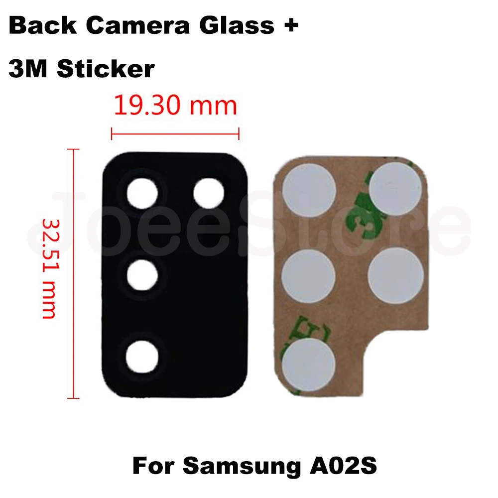 50set Rear Back Camera Glass Lens For Samsung A51 A10 A20 A30 A40 A02S A10S A21S A01 A11 A12 A31 Glass With 3M Sticker Adhesive