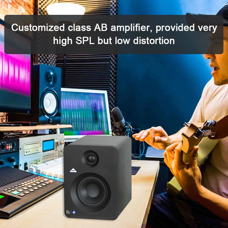 New 100W Hi-fi (Pair) Active Professional Sound Bluetooth Stereo Speakers Studio Monitor Set Pro Audio Surround Home Speakers