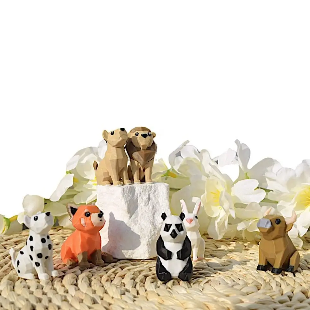 

7pcs/set Small Animal Models 3D Printing Animal Models Educational Creative Design Creative Farm Animal Models 3D Printed