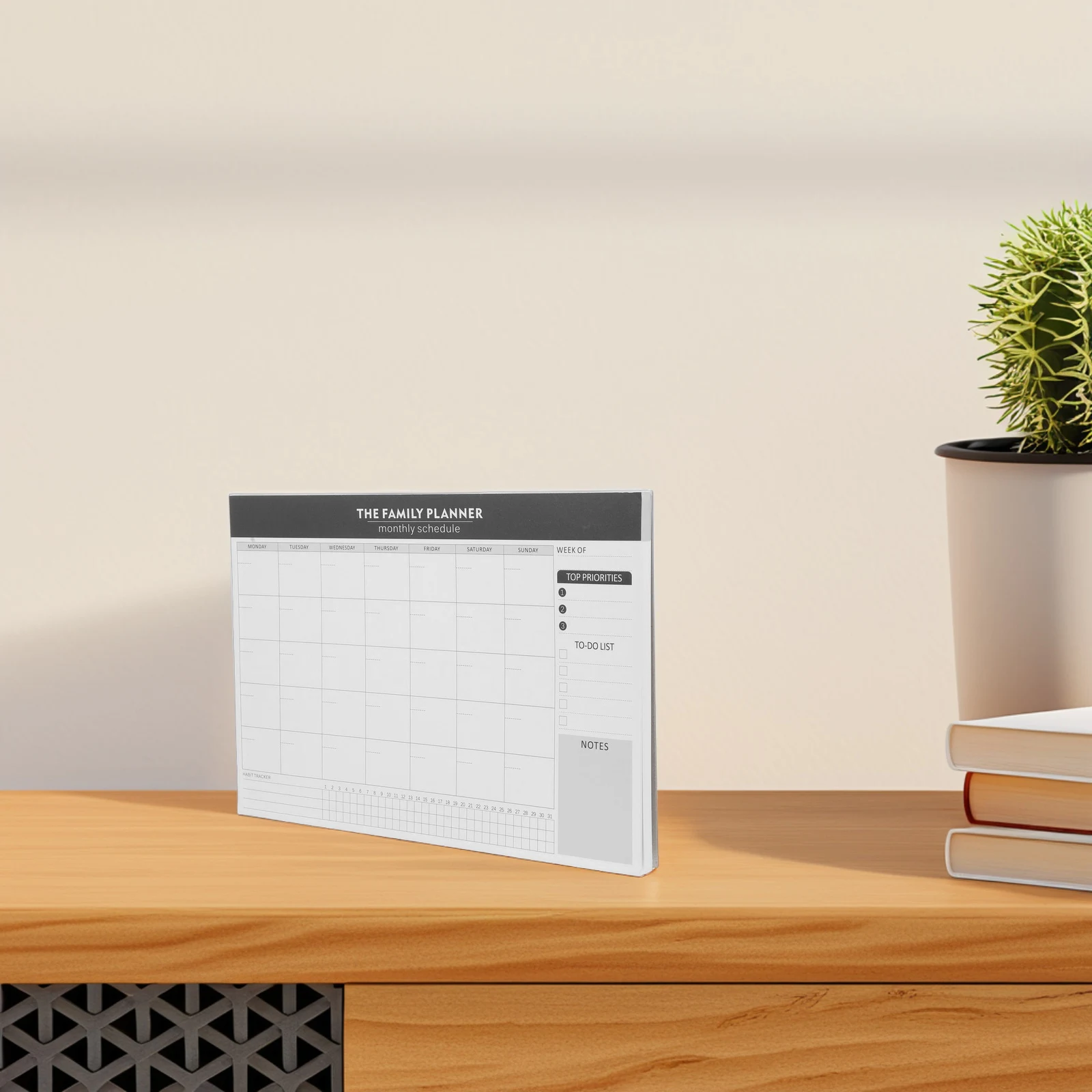 

Tracker Monthly Plan Notepad Daily Task Planner Notebook Teacher Checklist Paper