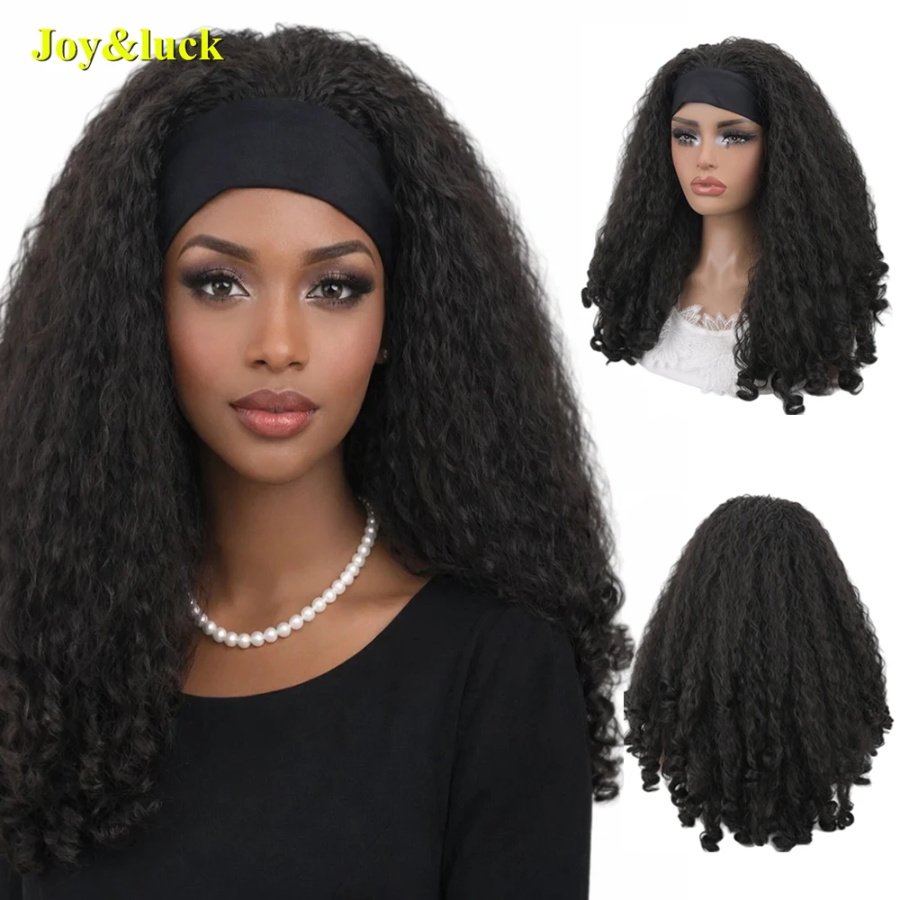 perruque-bandeau-yaki-bouclee-et-crepue-de-24-pouces-sans-colle-style-afro-synthetique-avec-boucles-d'extremite-rebondissantes-pour-femmes-noires