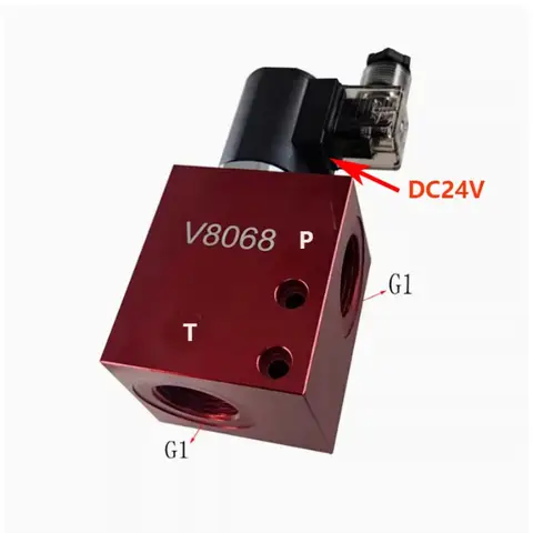 솔레노이드 밸브 유압 SV16-20, 정상 폐쇄 압력 릴리프 체크 밸브, 24V