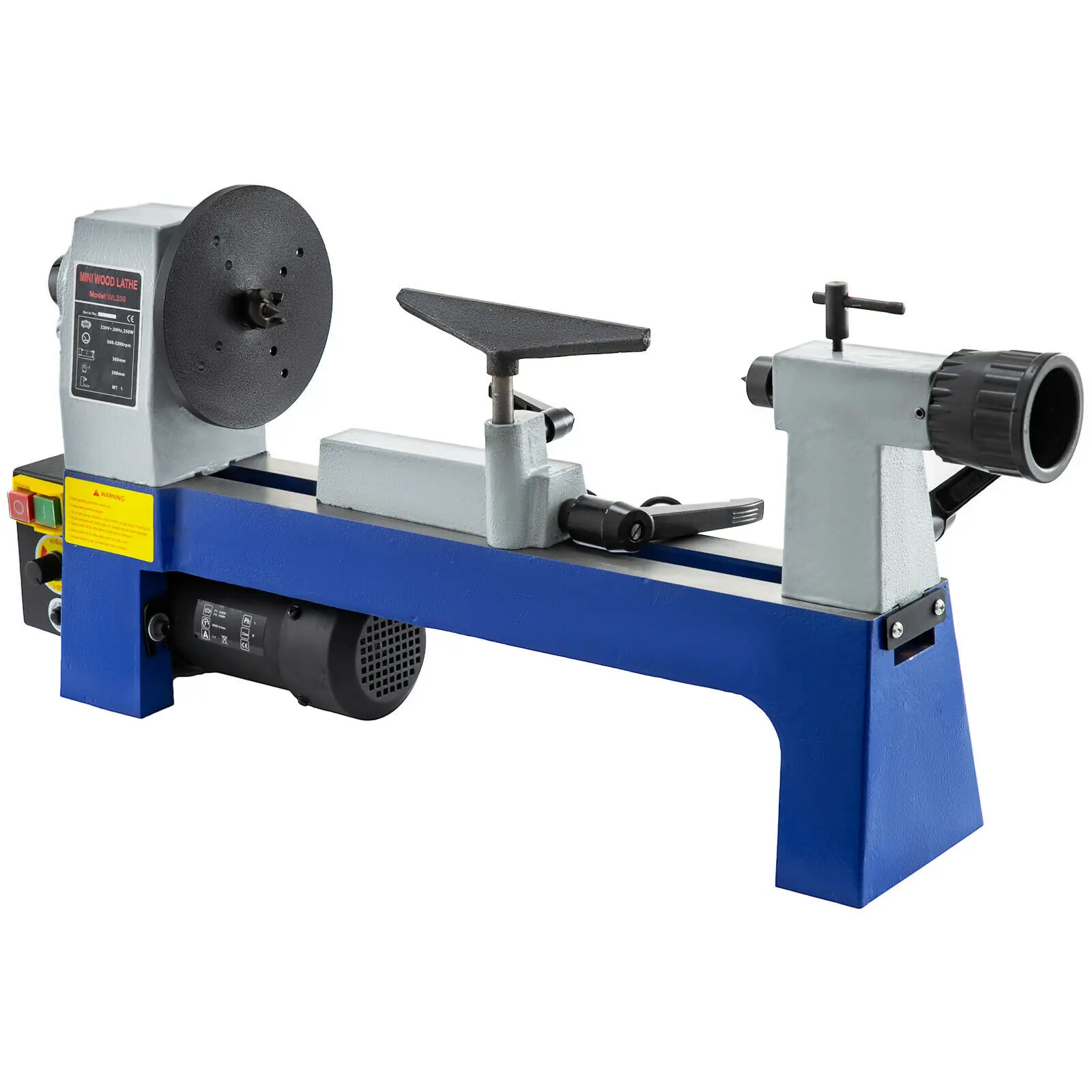

230v 8'' X 12'' Variable Speed Mini Wood Lathe & Variable Speed 500-3200RPM