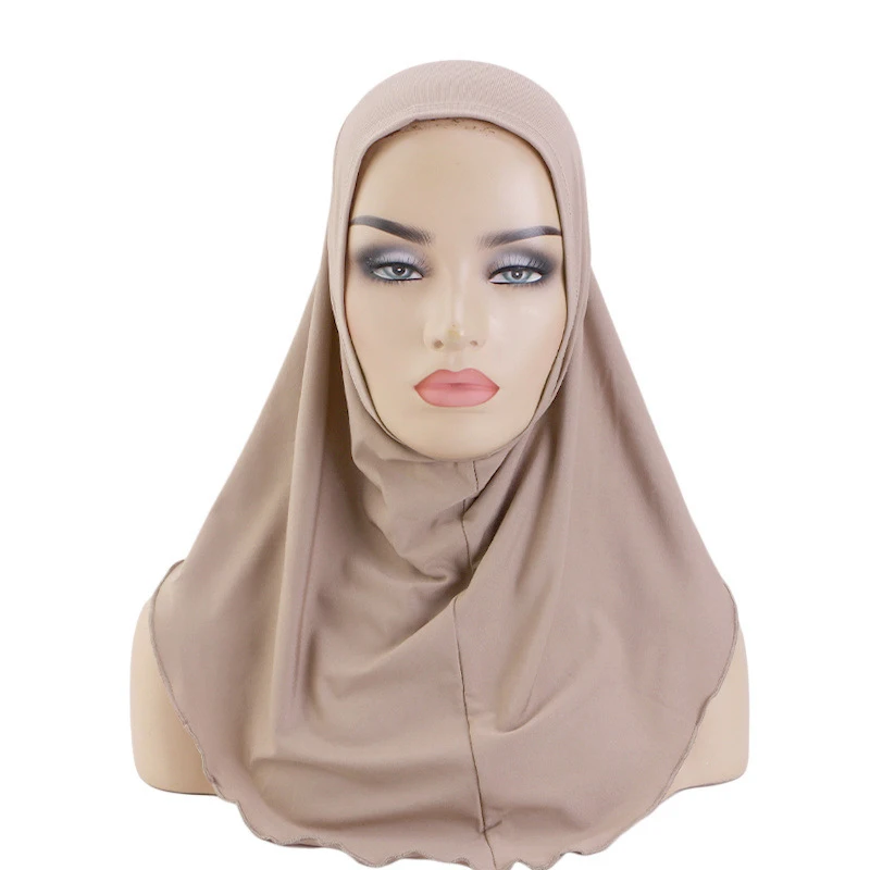 

One Piece Amira Women Instant Scarf Turban Muslim Hijab Pull On Ready Made To Wear Headscarf Niqab Nikab Head Wrap Khimar Shawls