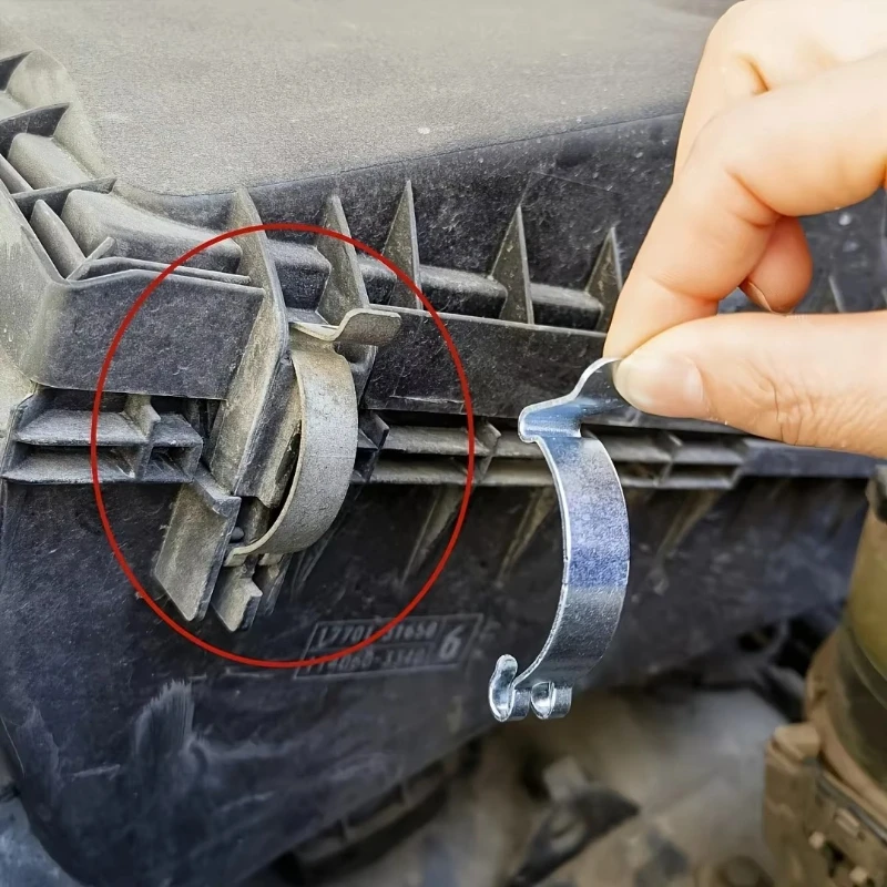 2/4pcs Vehicles Air Filter Housing Retaining Clips Air Filter Box Iron Buckle Fastener Wrenches Steel Clips Shrapnel Hooks
