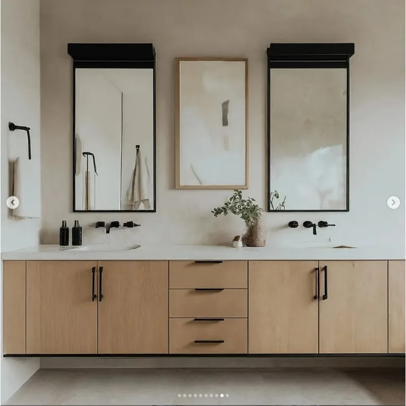 

2024, популярный современный дизайн, настенная подставка для туалетного столика для ванной комнаты