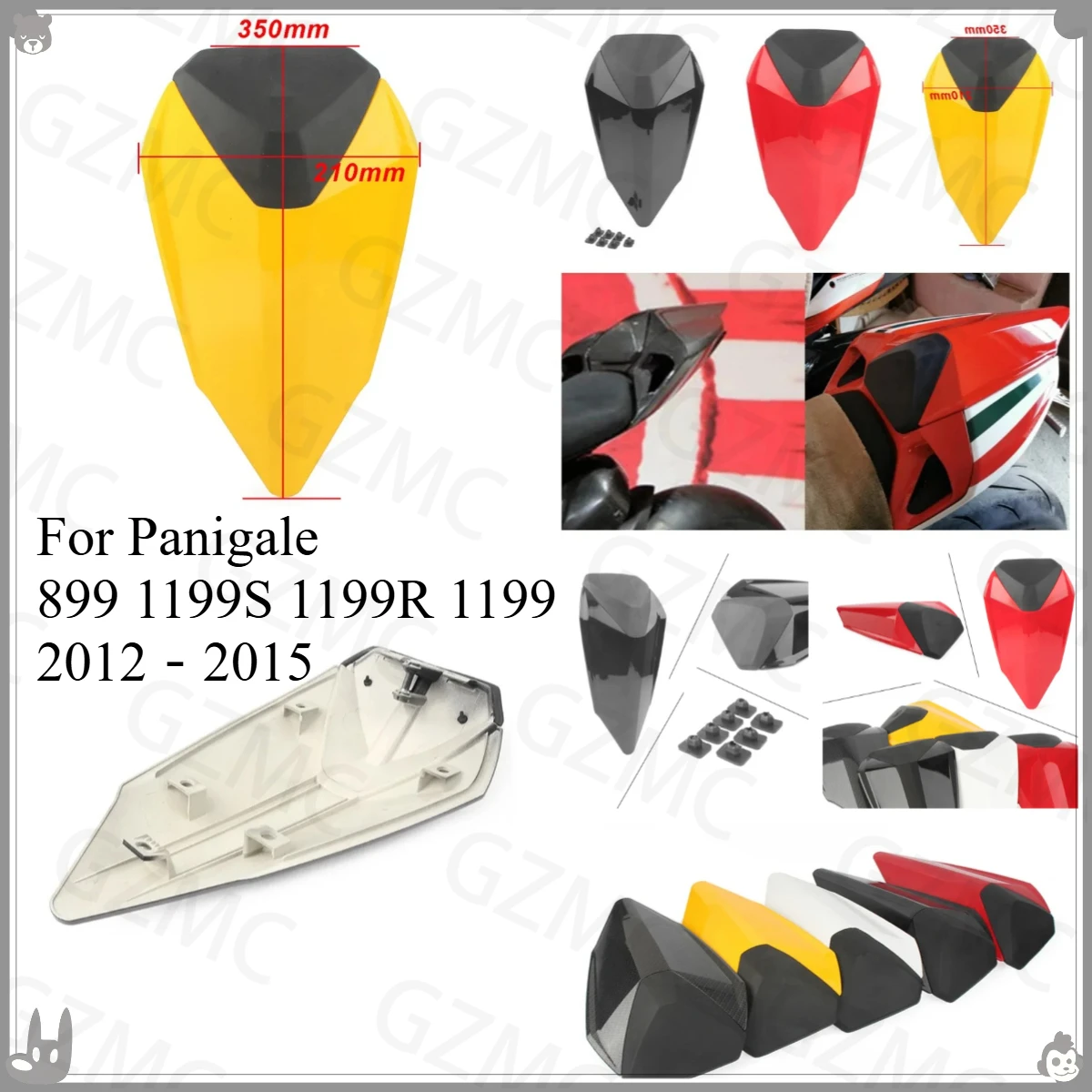 

Motorcycle For Ducati 899 Panigale 1199S 1199R 1199 2012 2013 2014 2015 Rear Passenger Cowl Seat Back Cover Fairing Part
