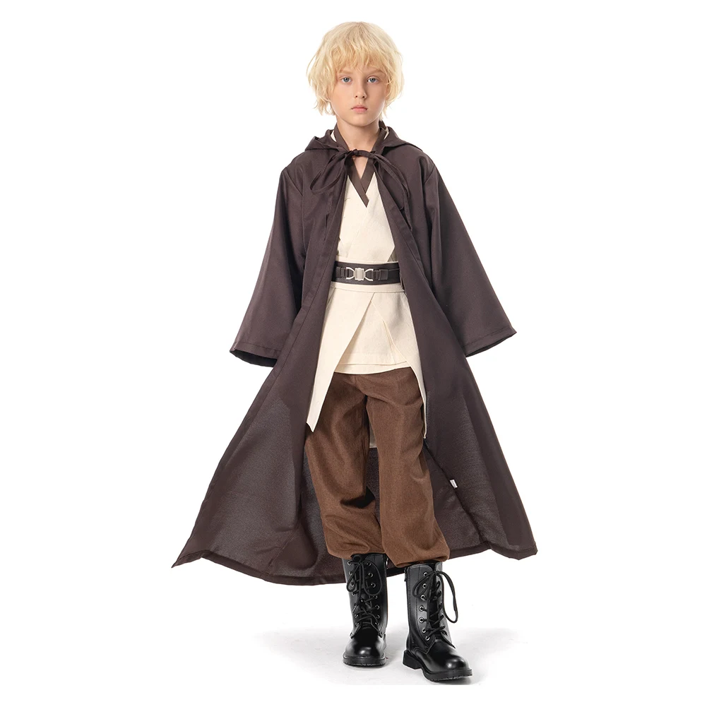 Anakin Jedi Cosplay Costume pour enfants, film, bataille de l'espace, Obi Wan, Everak, habillage pour enfants, carnaval de fête pour garçons, imbibé