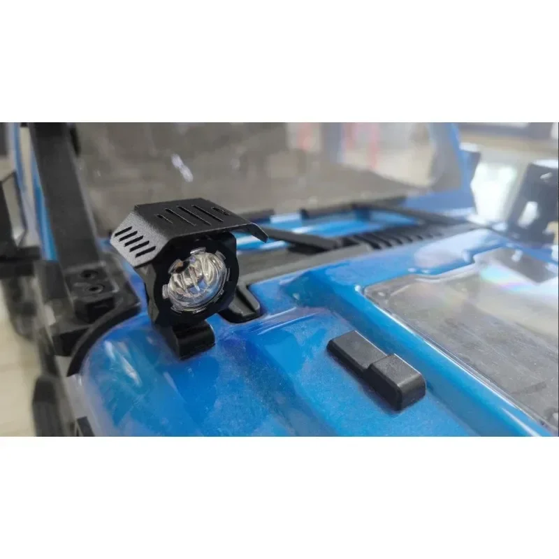 1:7 CK 5812/5816 RC Crawler Upgrade Accessory, Metal Hood Spotlight Guard 2Pcs Pair, Equipped With Matching Extended Screws