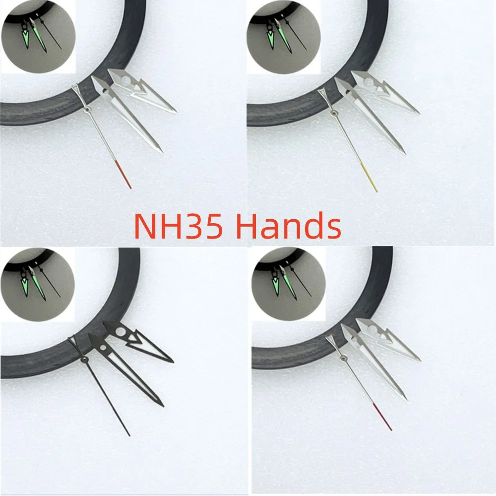 NH35 Hands Strong Green Luminous Pointers Watch Hands for NH35 NH36 4R35 4R36 Movement Parts