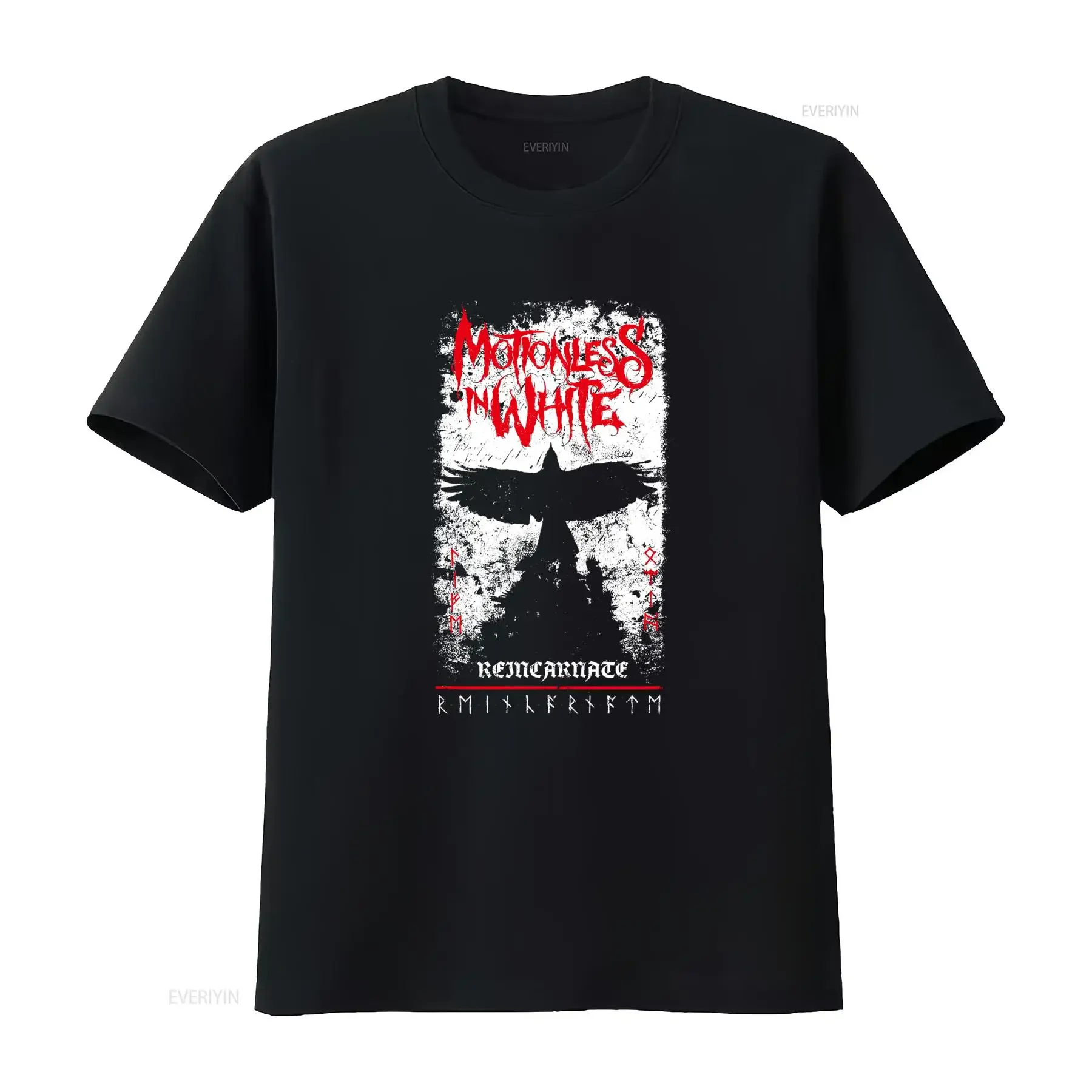 Motionless in White Raven Remarriage Band T Shirt for Family Xmas Full Size S 5XL vintage Washed graphic Soft Casual Stretched