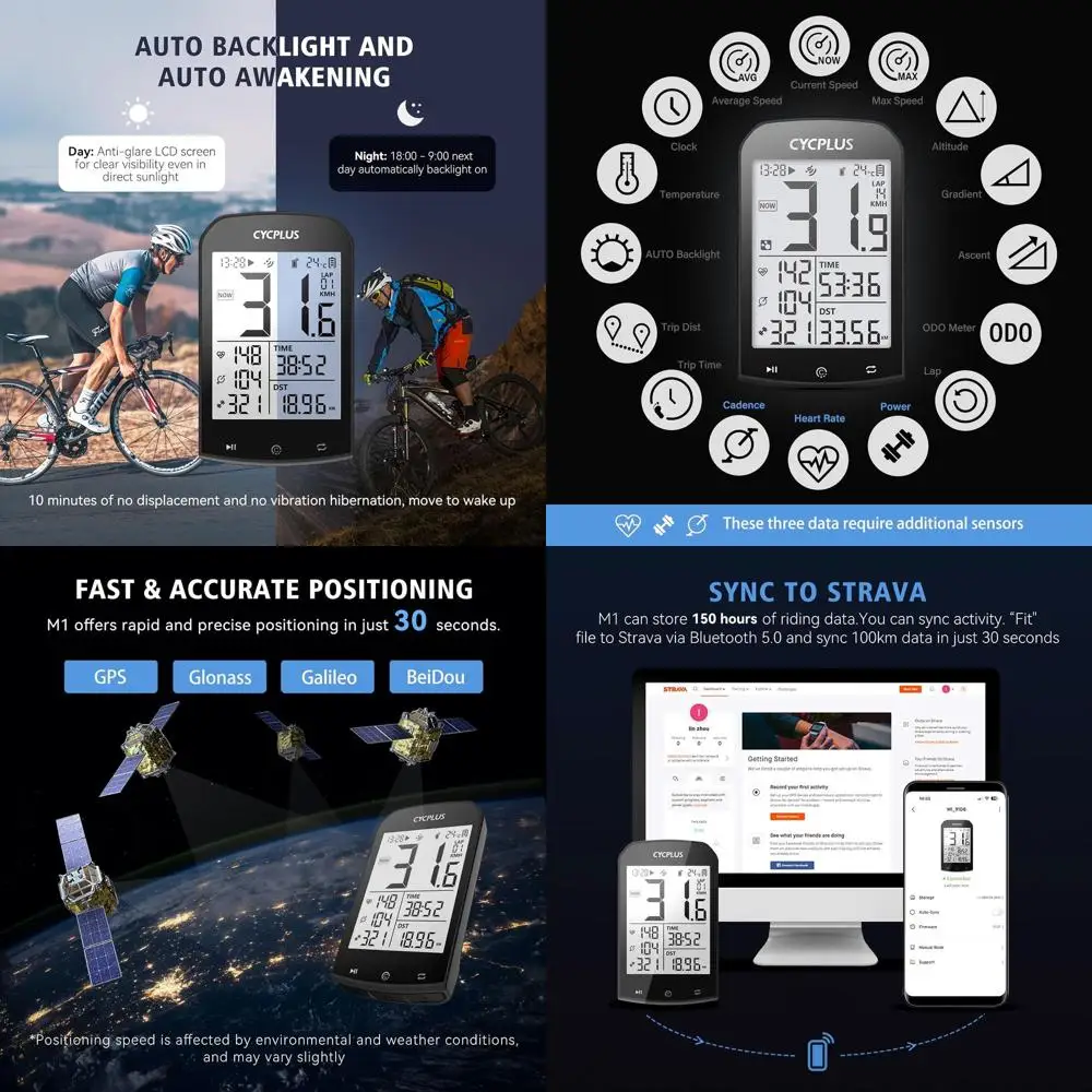 Gps Wireless Bike C… - image