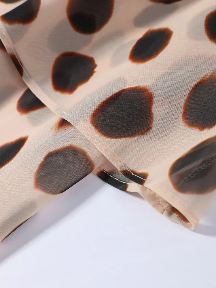 Stilvolles Damen-Maxikleid mit Tierprint, schicker tiefem V-Ausschnitt, Spaghettiträgern, Taillenband, schmal geschnitten, langer Rock, Abendkleid, Partykleid, Club-Outfit – Detail 7