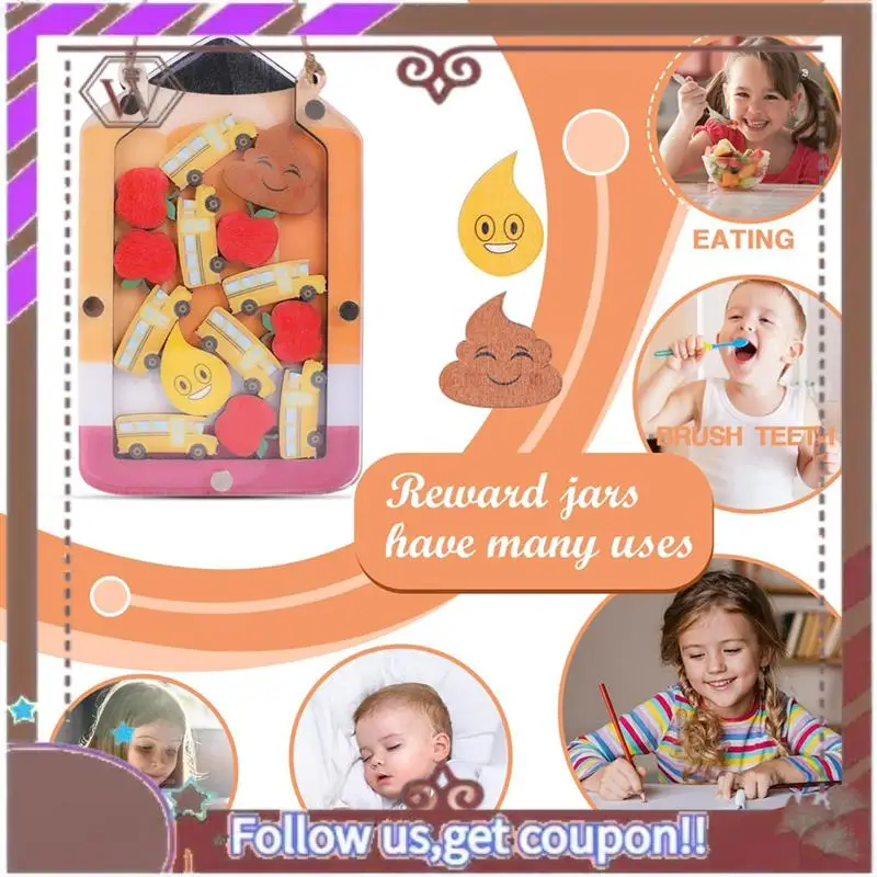 

ABBG-1 Set Reward Jar For Kids Classroom Reward Chart Themed Potty Training Rewards Behavior Chart