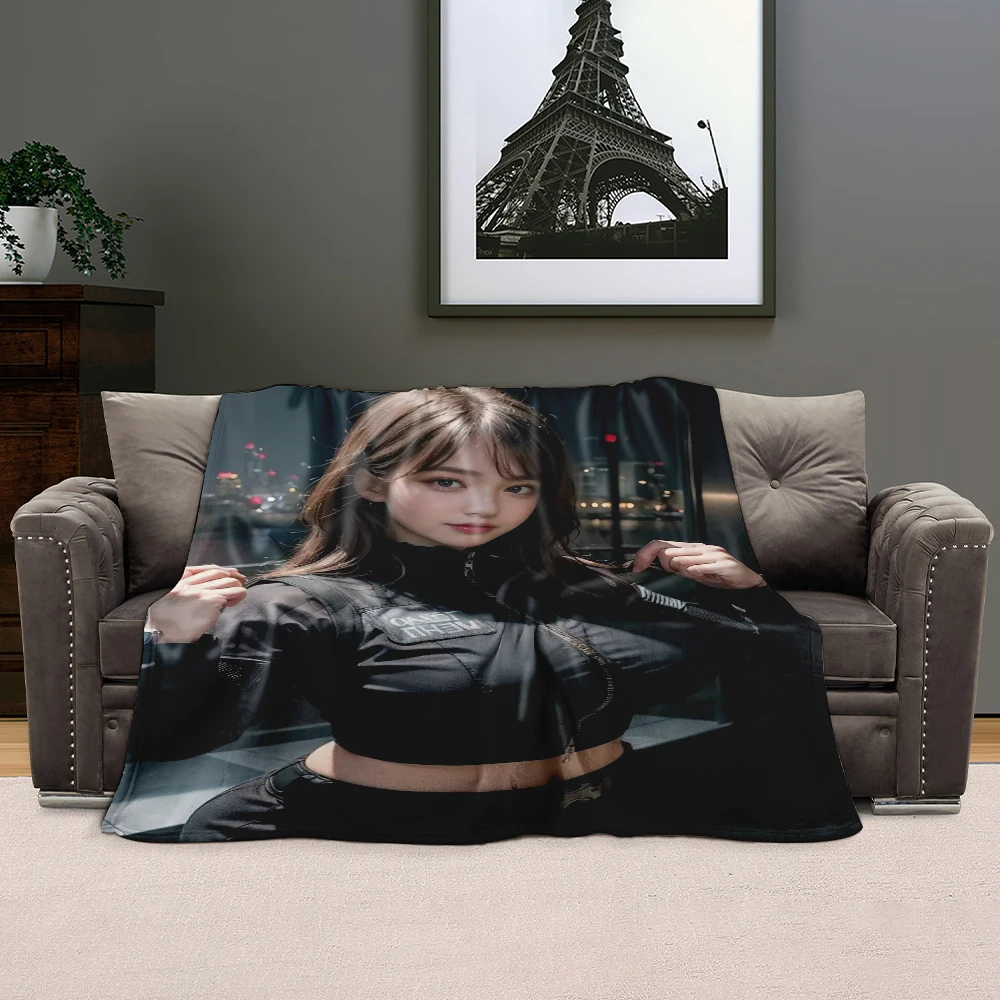 

printing sexy beauty soft plush blanket linen 3D blanket living room blanket bedroom bed sofa picnic children's HD