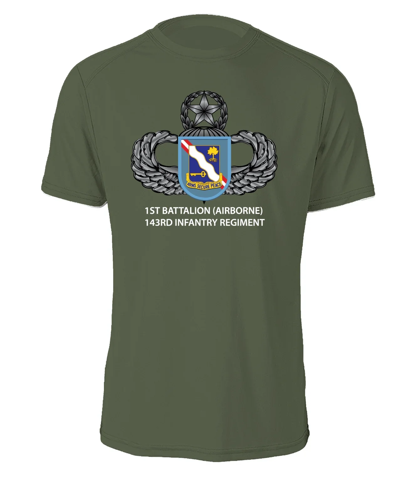 1st Battalion (Airborne) 143rd Infantry Regiment Cotton Shirt Men's 100% Cotton Casual T-shirts Loose Top Size S-3XL