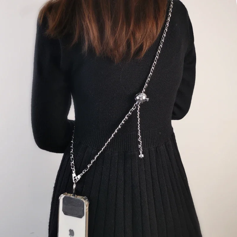 Crossbody Pickup Chain Pendant Phone Lanyard Adjustable Portable Anti-loss Lanyard  Correa Movil Iphone  Cute Phone Charm