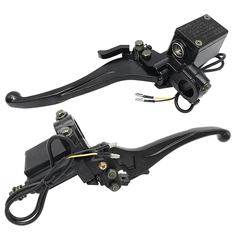 

1 шт. мотоциклетный левый/правый верхний передний/задний тормозной насос, гидравлический насос сцепления с ручкой, парковочный замок для 150cc 250cc