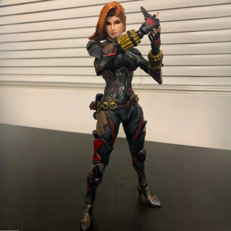 

28cm Avengers Black Widow Action Figure Anime Creative Toy Model Toy Mobile Joint Collectibles Ornament Gifts
