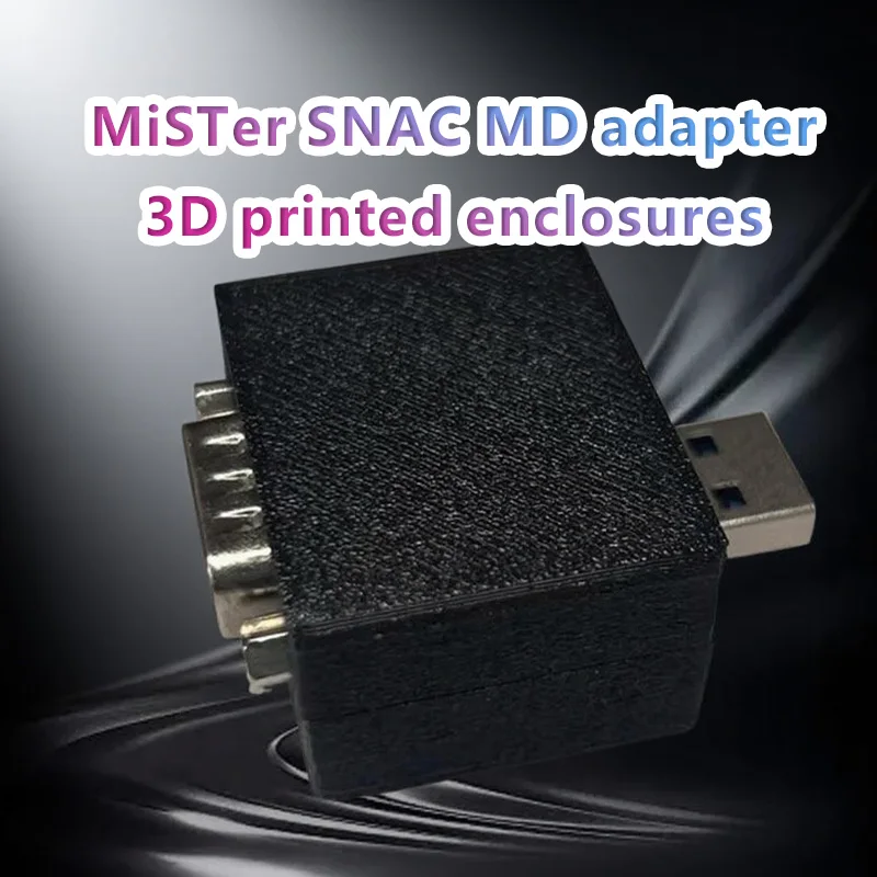 L'alloggiamento stampato in 3D dell'adattatore MiSTer SNAC MD è progettato per il sistema Master Genesis/Mega Drive