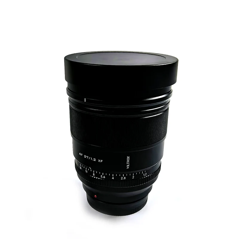 Design for Viltrox 27mm F1.2 Pro Bayonet Metal Square Lens Hood  With Free Metal Cap