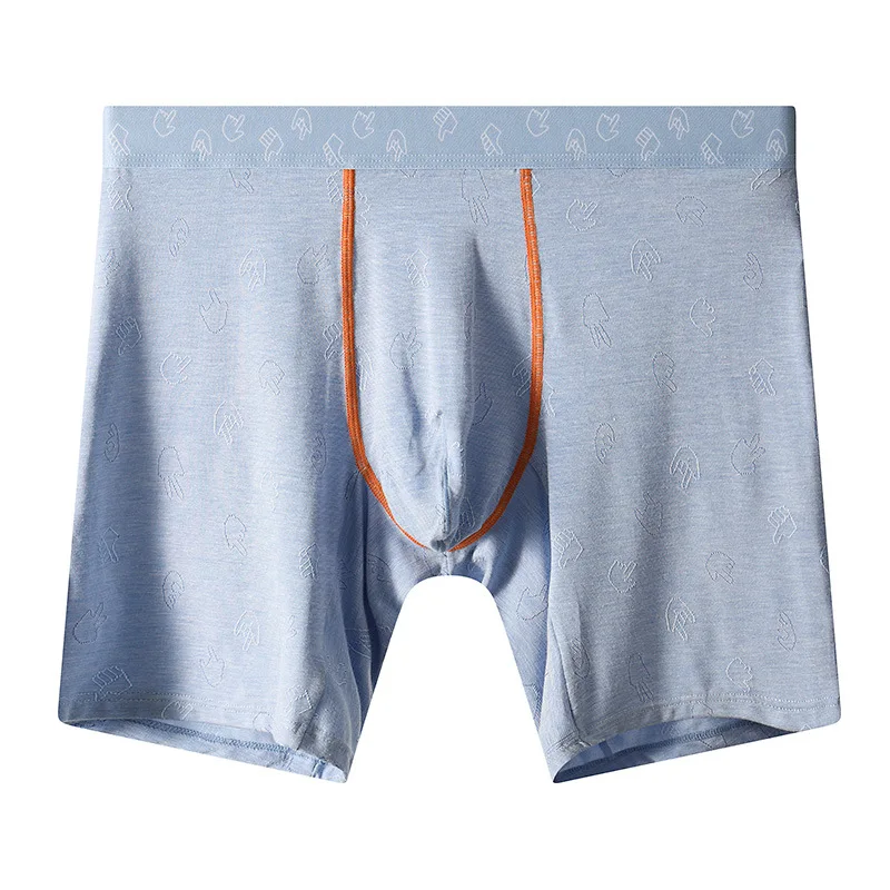Mens Modal Underwear Boxers Shorts Man Breathable Underpants Patchwork Middle Waist U Convex Pouch Panites Ropa Interior Hombre