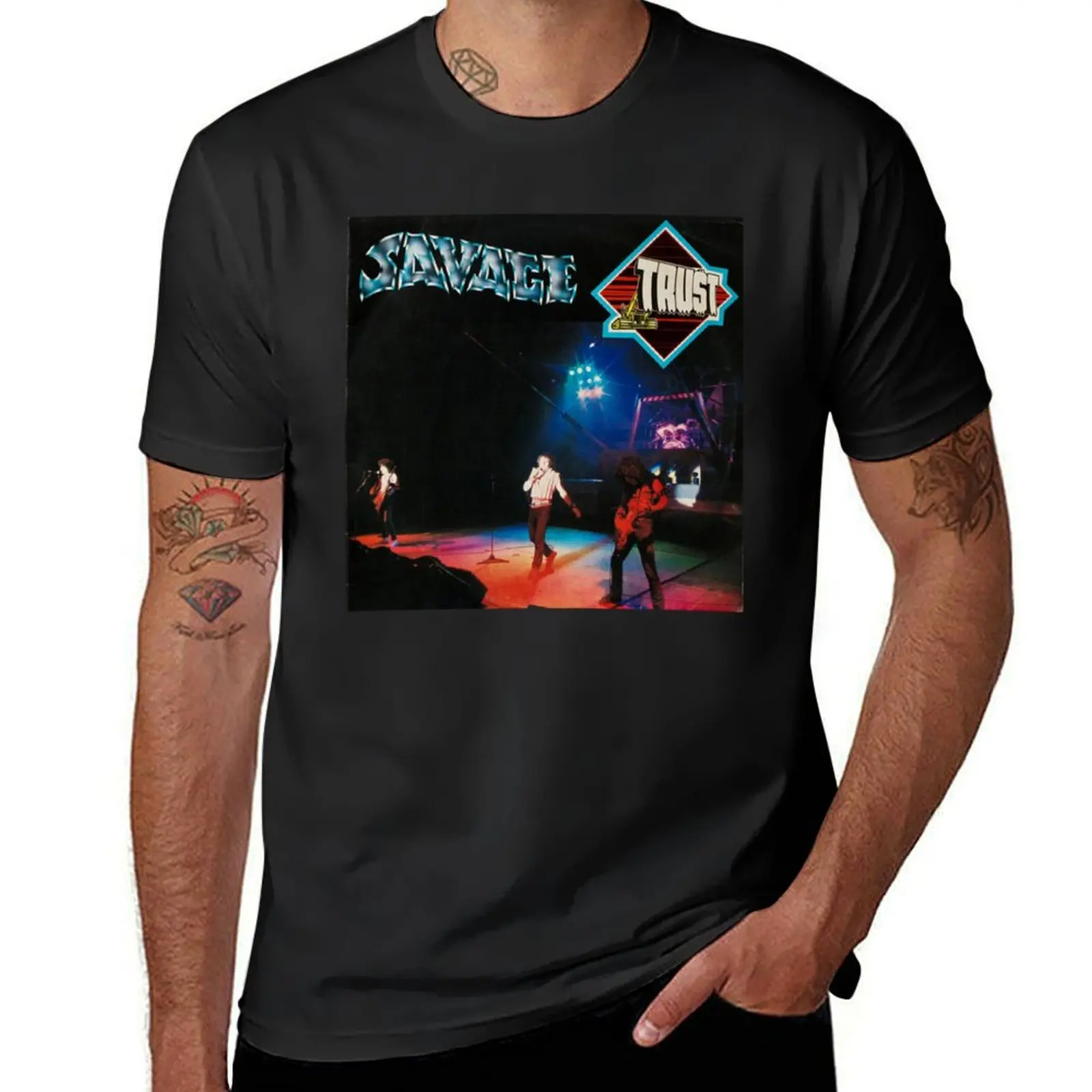 TRUST - Savage Album 1982 T-Shirt plus sizes blacks anime clothes new edition mens graphic t-shirts funny