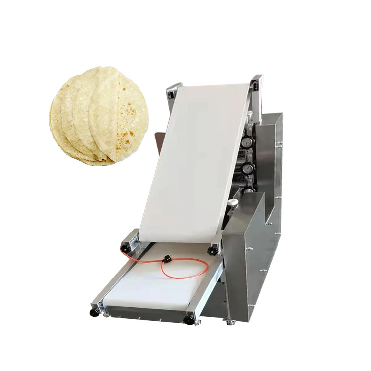 

Automatic Tortilla Dough sheeter Press Machine Electric Samosa dumpling Skin Maker Electric Chapati Roti Base Pizza Making