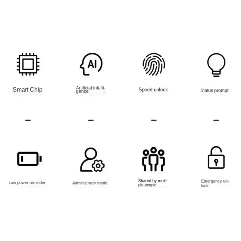 Daily Sale Biometric Fingerprint Lock Black Keyless Cabinet Lock Smart Drawer Locks Door Lock Long Standby Time