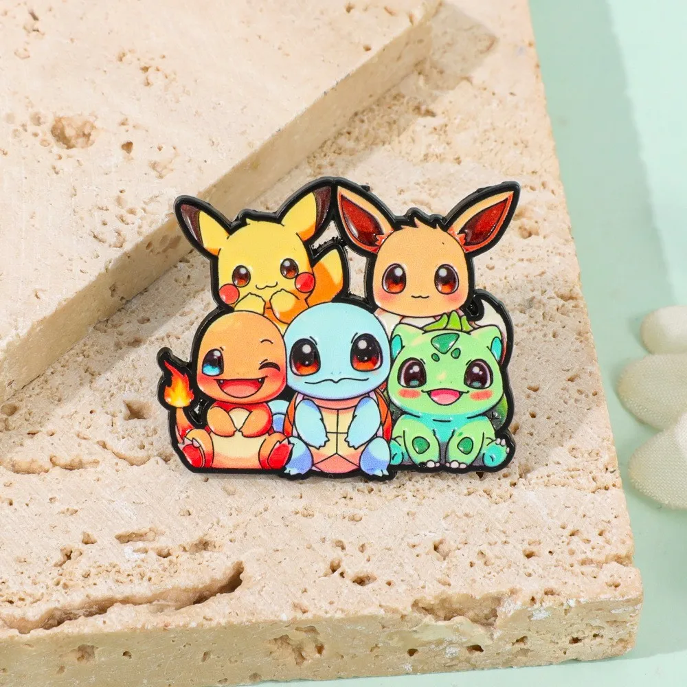 Anime Enamel Brooch Elf Cartoon Lapel Pin Metal Badge for Backpack Jacket Cosplay Collection Gift