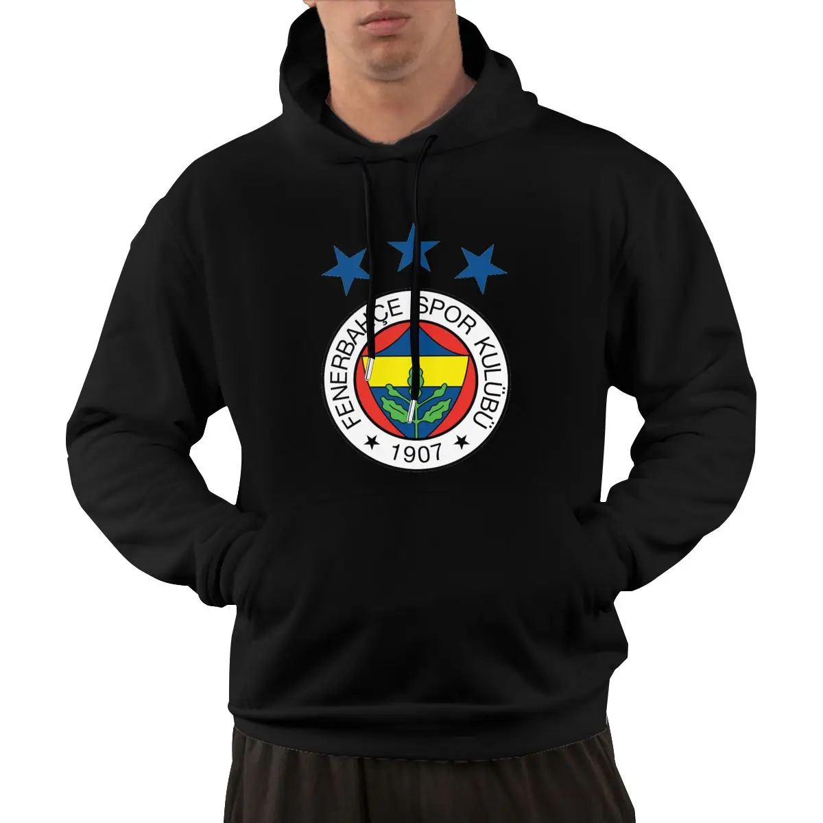 ANNLIN Men's Fenerbahce Casual Hoodies Pullovers Cotton Sweatshirts Men Women Tops