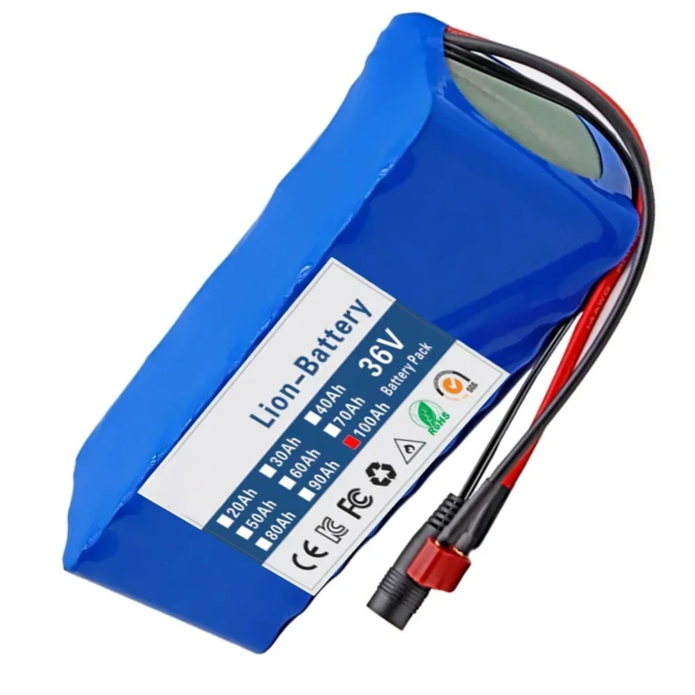 

Paquete de batería portátil iones de litio36V100Ah18650 10S3 paquete batería de iones litio batería repuesto con BMS