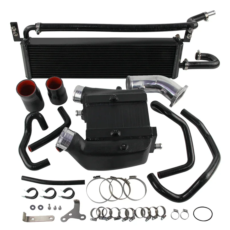 Extended Range Radiator  & Air-to-Water Intercooler Hose Kit For Audi B9 B9.5 RS4/RS5 F5 EA839 2.9T Performance Bar & Plate